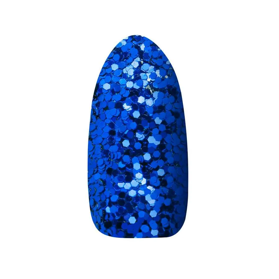 foto decoracion de uñas disco dark blue claresa 2