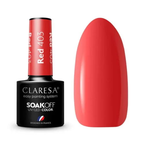 foto esmalte semipermanente rojo claresa 403