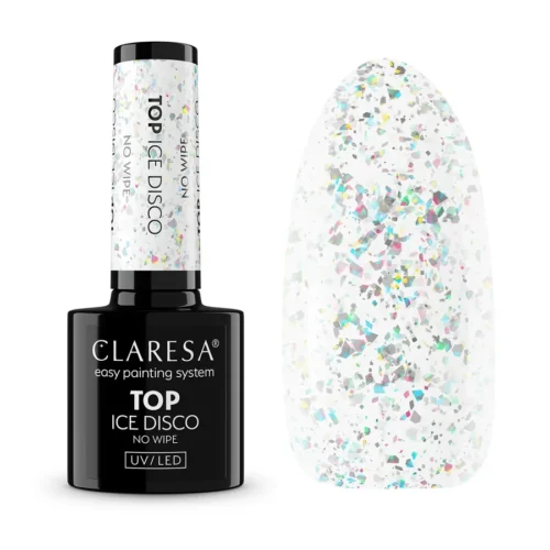 imagen top coat semipermanente ice disco no wipe claresa